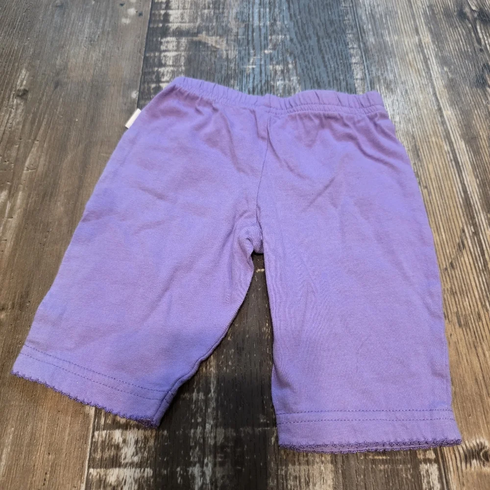 Charming Lilac Kids Shorts with Bow Accent
